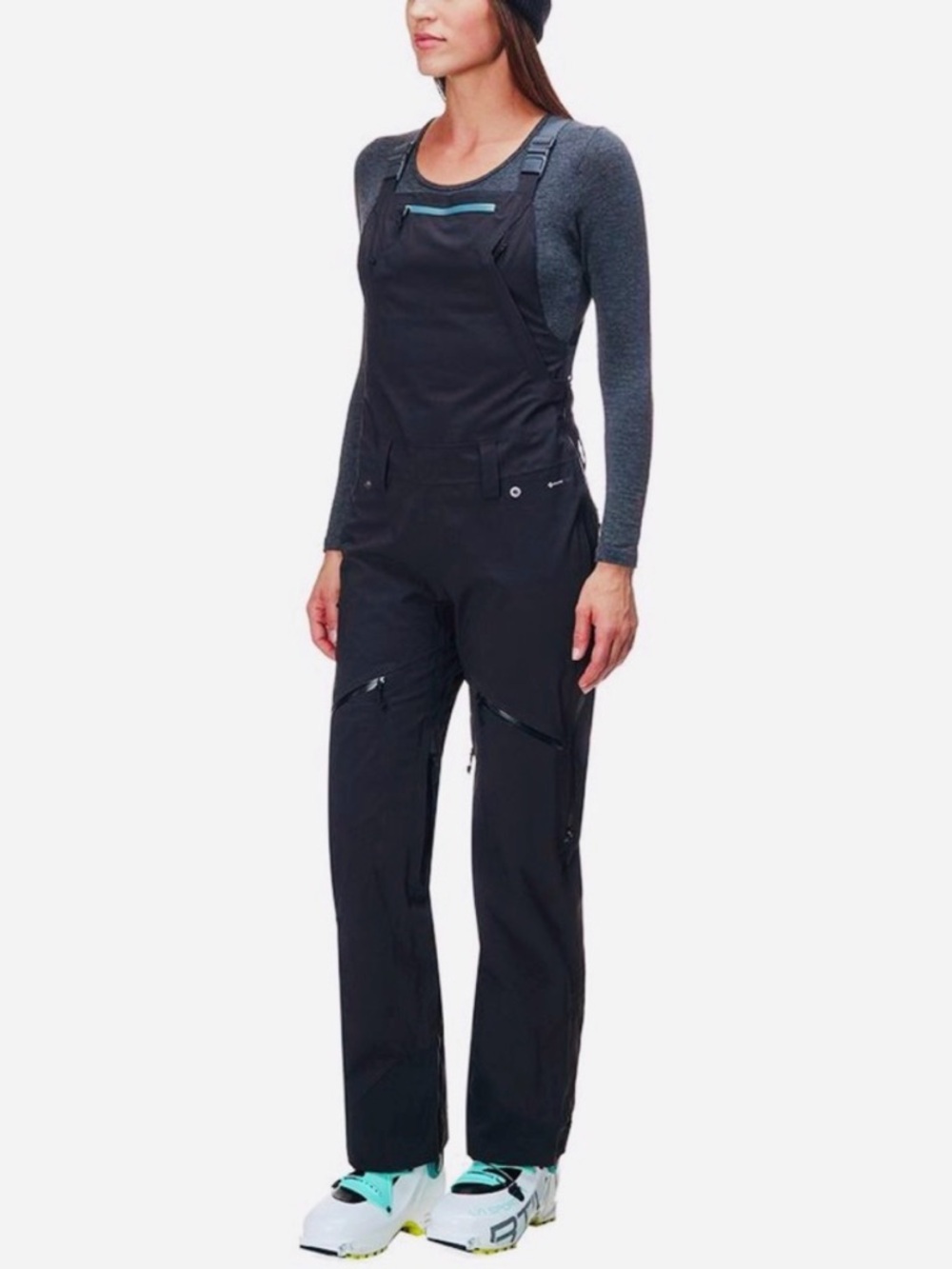 Flylow Foxy Bib Ski Pants - Tahoe Made Black and Blue